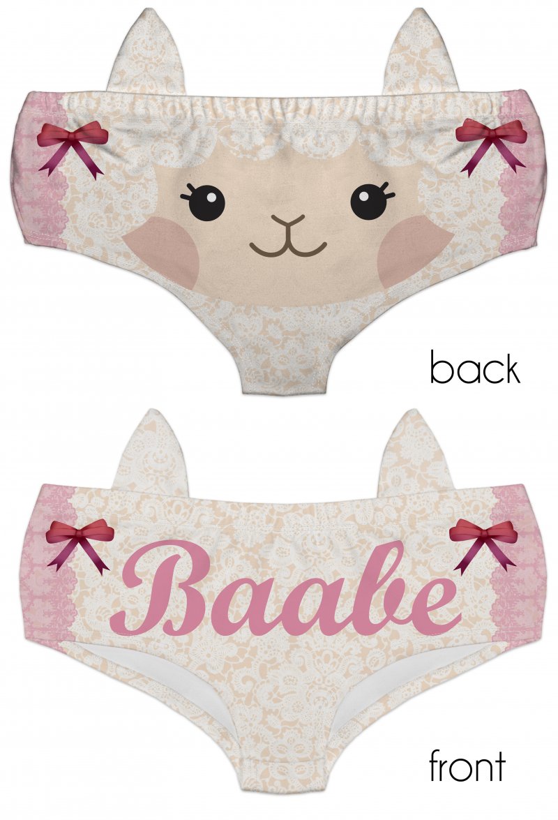 Ear Pantie - Little Lamb (6-10 UK Size) - Kukubird_UK