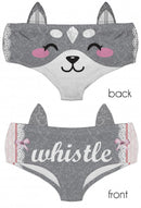 Ear Pantie - Wolf Whistle (6-10 UK Size) - Kukubird_UK