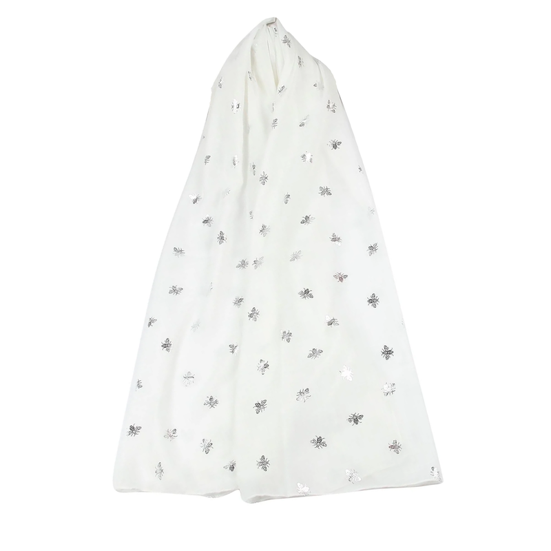 Bee's Silver Foiled Scarf