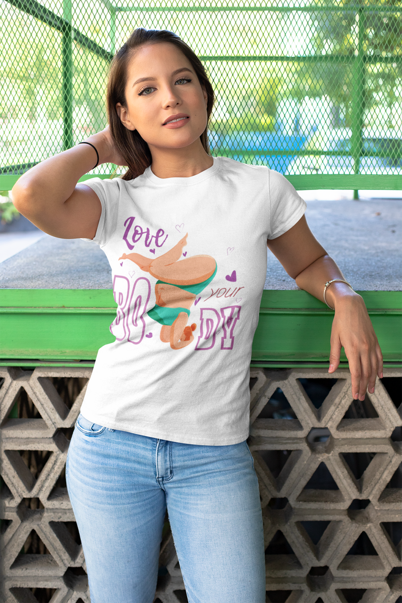 T-shirt - Love Your Body White