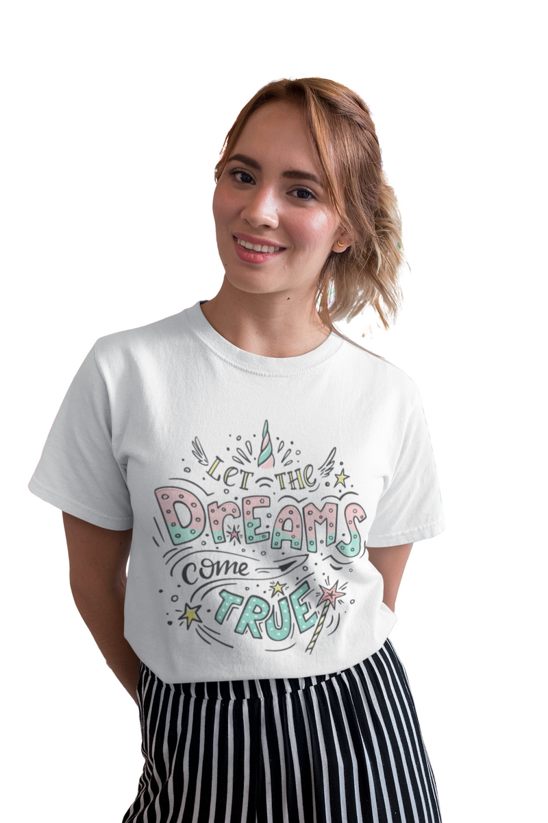 T-shirt - Dreams come true White