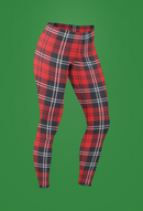 Christmas Tartan Regular Leggings 8-12