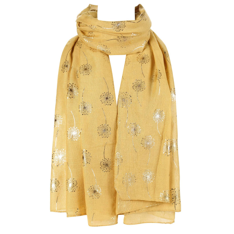 Dandelion Silver Foiled Scarf
