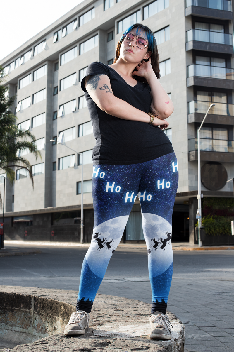 Curve Leggings (14-18 UK Size) - Over The Moon